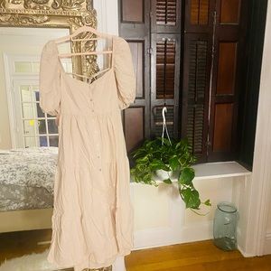 Shopo linen button down dress